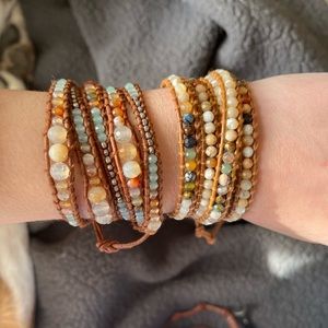 Chan Luu leather wrap bracelets